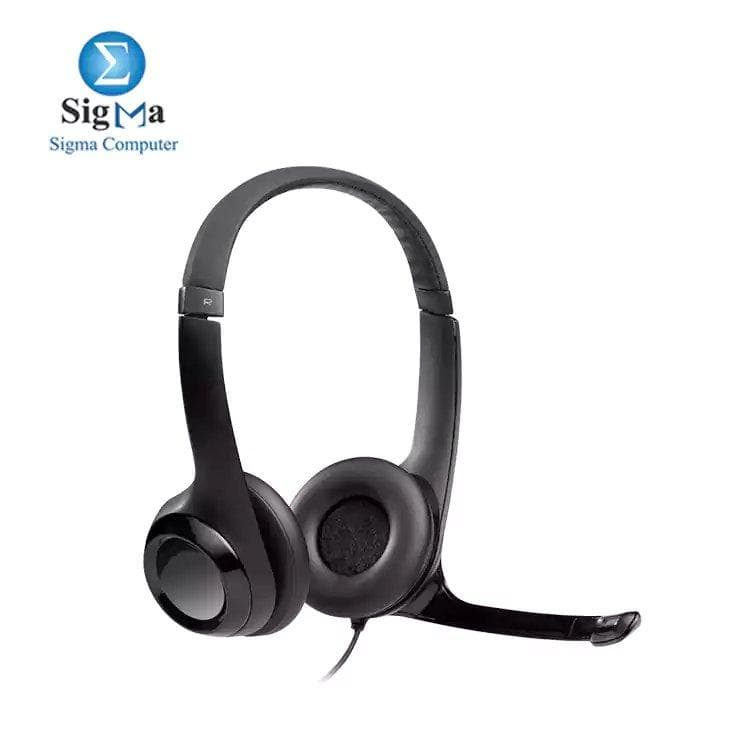 Logitech H390 Headphone Wired Stereo Microphone - 981-000406