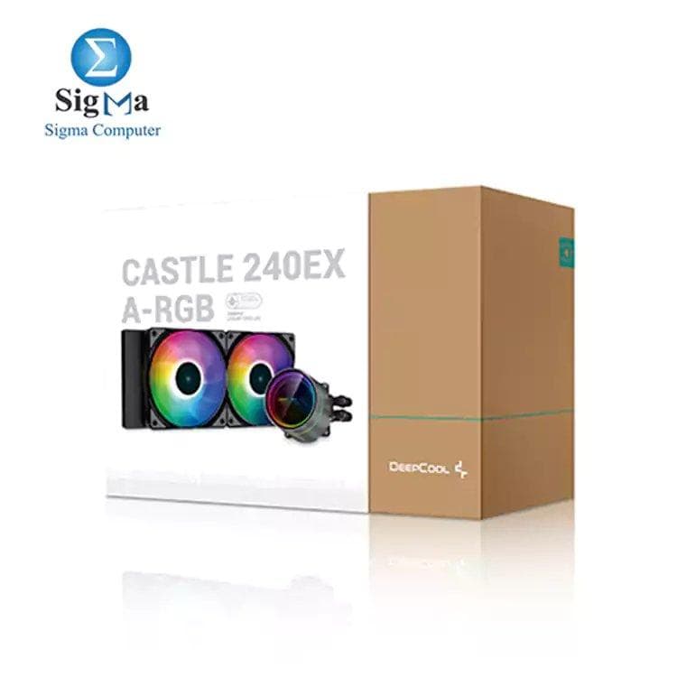 مبرد مائي للمعالج ديب كول DEEPCOOL Castle 240EX مقاس 240mm ARGB