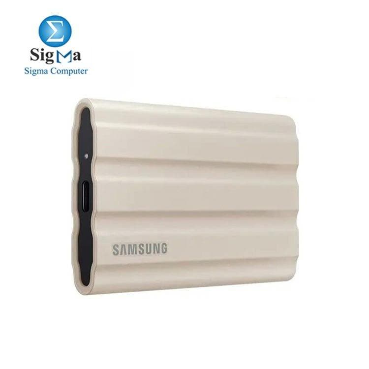 SAMSUNG T7 SHIELD 2TB BEIGE EXTERNAL SOILD STATE Drive MU-PE2T0K