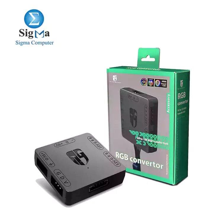 محول Deepcool ARGB - لتحويل مراوح ARGB 3-pin (+5V) إلى 4