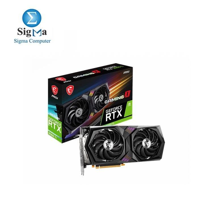 كرت شاشة ام اس اي GeForce RTX™ 3060 Ti GAMING X 8G LHR