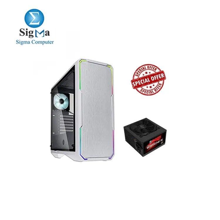 BUNDLE BitFenix Enso Mesh Case Mesh Front white 2 FAN WITH XIGMATEK X-POWER 600W 80 PLUS PSU