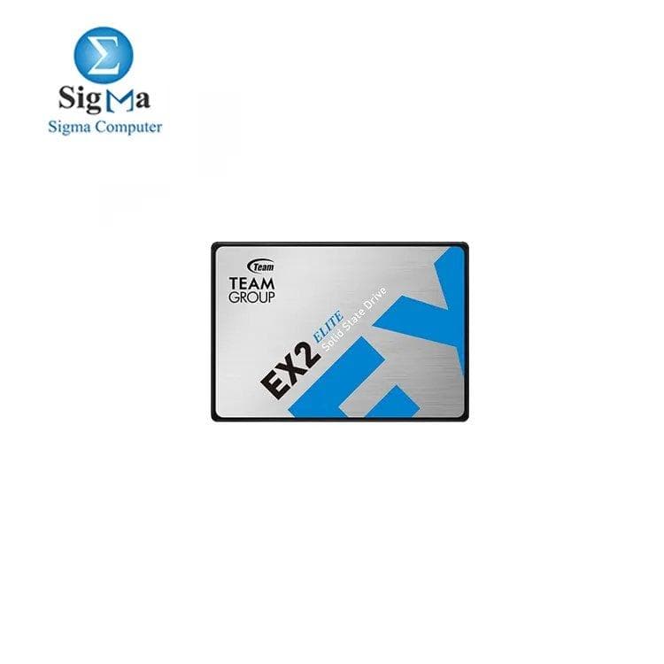 TEAMGROUP EX2 512GB 3D NAND TLC 2.5 Inch SATA III Internal Solid State Drive SSD (Read-Write Speed up to 550-520 MB/s) Compatible with Laptop & PC Desktop