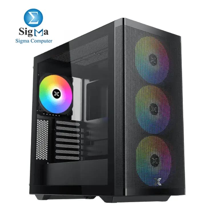 كيسة كمبيوتر XIGMATEK Osiris مع 4 مراوح 140mm ARGB BTF + مزود طاقة Asgard 850w 80+ Bronze