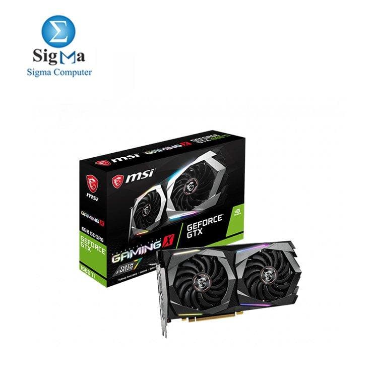 كرت شاشة ام اس اي انفيديا GeForce GTX 1660 Ti GAMING X 6G