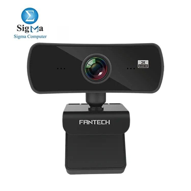 كاميرا ويب Fantech Luminous C30 بدقة 4MP 2K، 1440p @ 25fps، زاوية رؤية 106 درجة، ميكروفون مدمج، USB 2.0