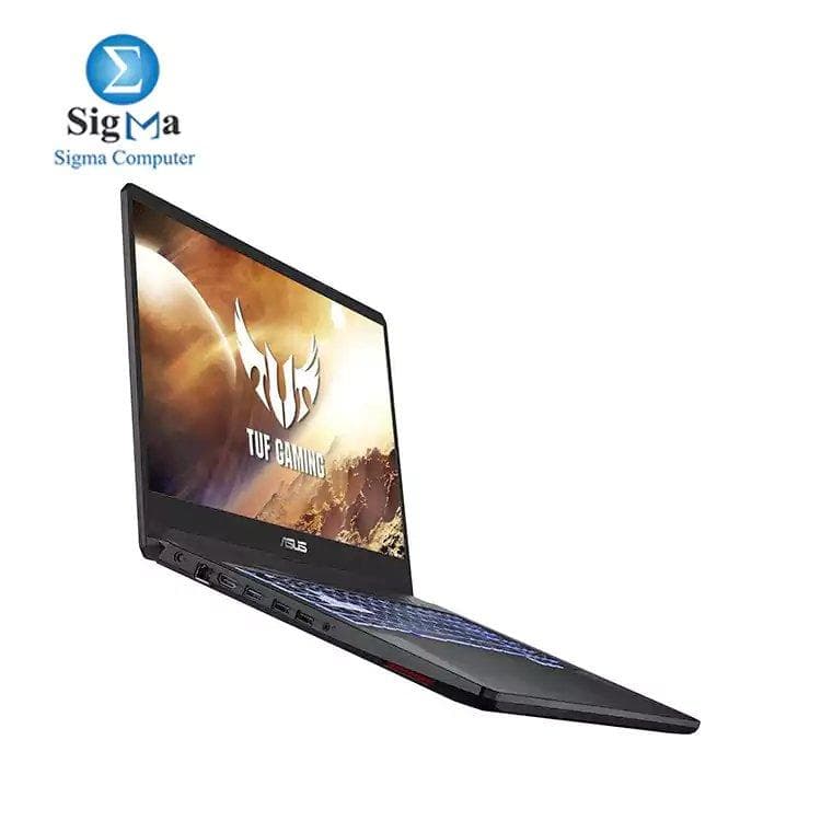 لابتوب جيمنج اسوس TUF FX505DT-HN536 بمعالج AMD Ryzen™ 7 3750H، رام 8GB DDR4، هارد 512GB SSD، شاشة 15.6 Full HD، كرت شاشة انفيديا GeForce GTX 1650 4GB