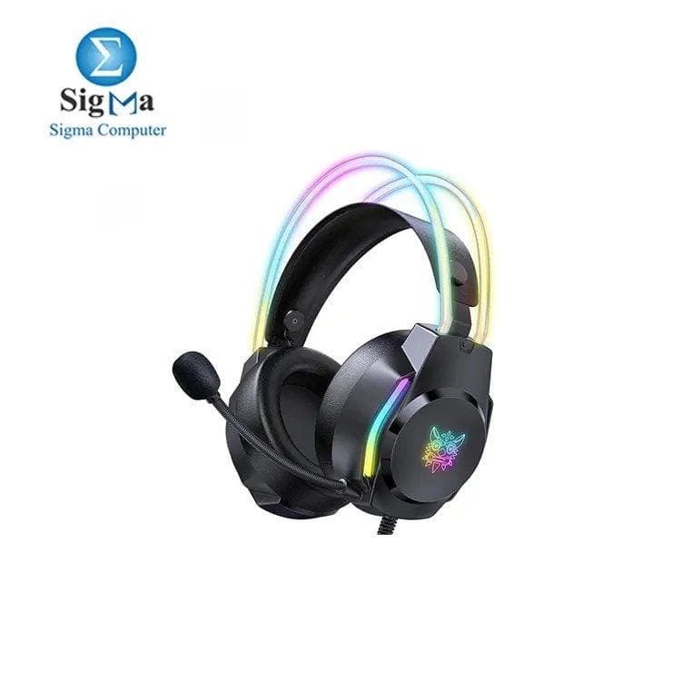 ONIKUMA X26 Head-mounted Earphone RGB Light, Noise Reduction Wired Headphone