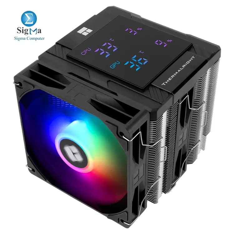 ثيرمال رايت Peerless Assassin 120 Digital ARGB BLACK مبرد هوائي مزدوج البرج