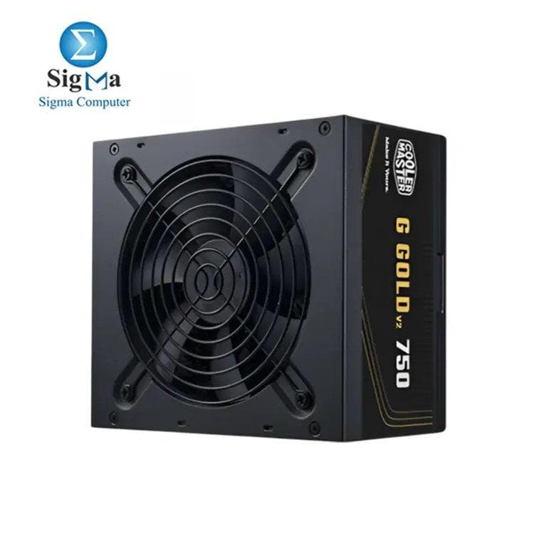 Cooler Master G Gold 750 V2, 750W, 80 PLUS Gold, Non-Modular, 120mm HDB Fan, ATX 12V Ver. 3.1, 4x PCI-e 6+2 Pin, 6x SATA