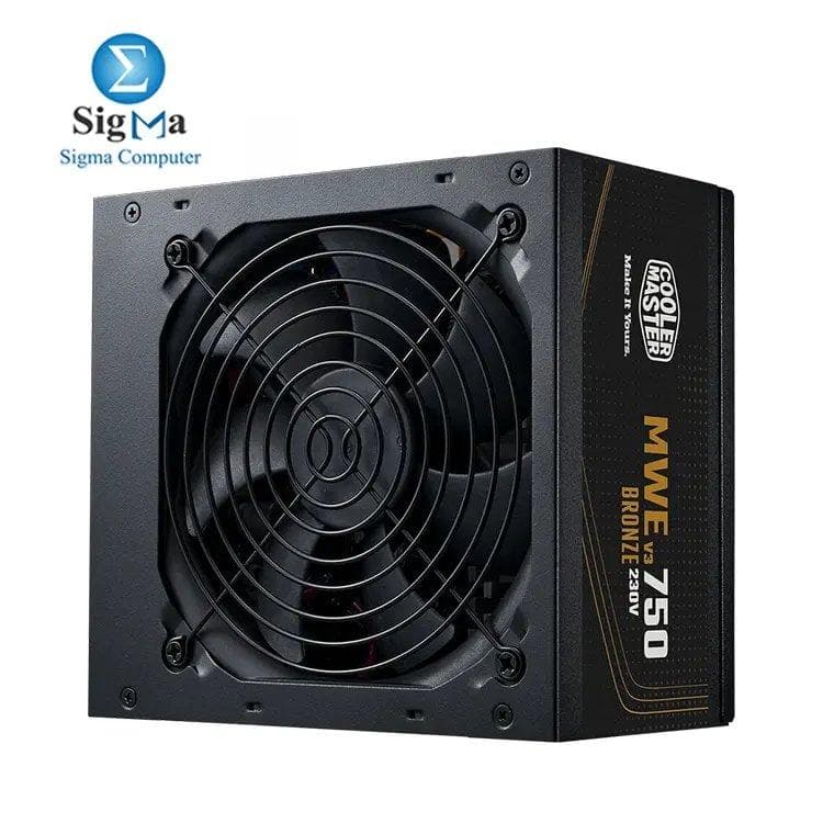 Cooler Master MWE Bronze 750 V3 – 750W non-modular PSU with ATX 3.1 support, 80+ Bronze efficiency, HDB fan, and high temp tolerance up to 40°C