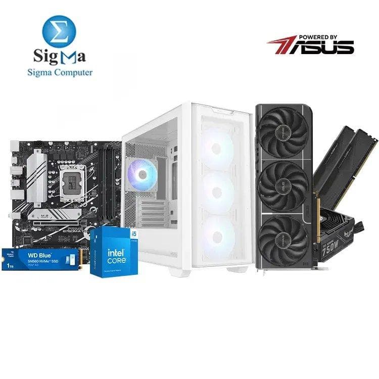 Powered By Asus -05- ASUS PRIME B760M-A - Intel Core i5-14400F - KLEVV 2x16GB 3600MHz - ASUS RTX 5060 Ti 16GB - WD SN580 1TB - ASUS TUF 750W 80+Bronze - ASUS A21 PLUS
