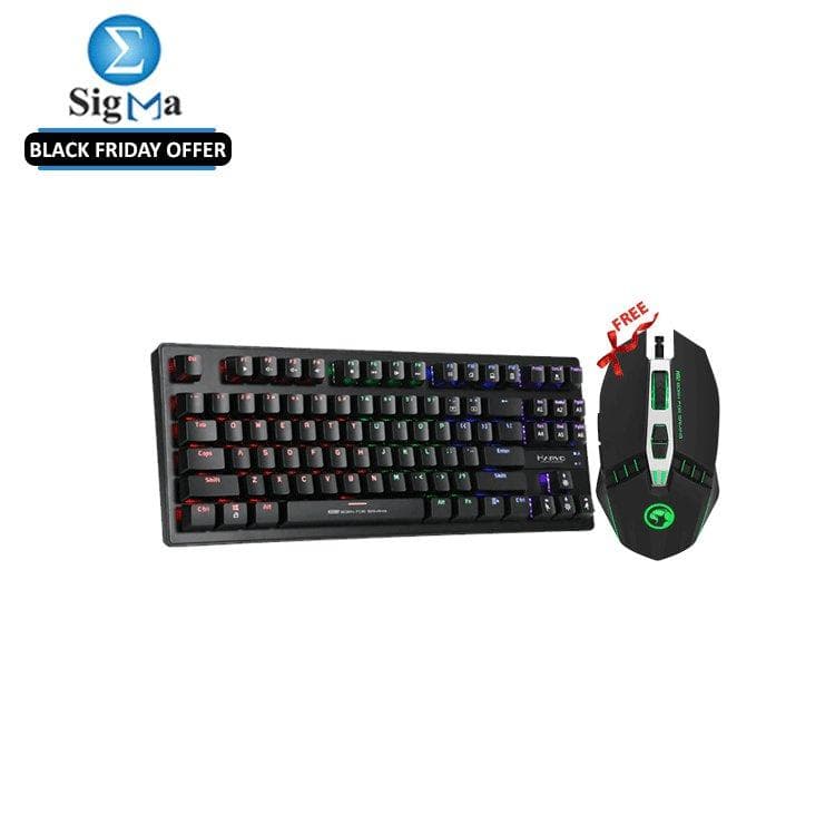 كومبو كيبورد جيمنج KG901 + ماوس M112 من مارفو