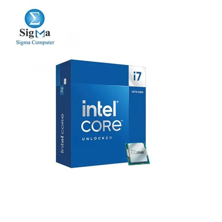 INTEL Core i7-14700KF 20(8P-12E)/28, 2.5GHz/5.6GHz 33MB,125W TDP, Socket LGA 1700,Box