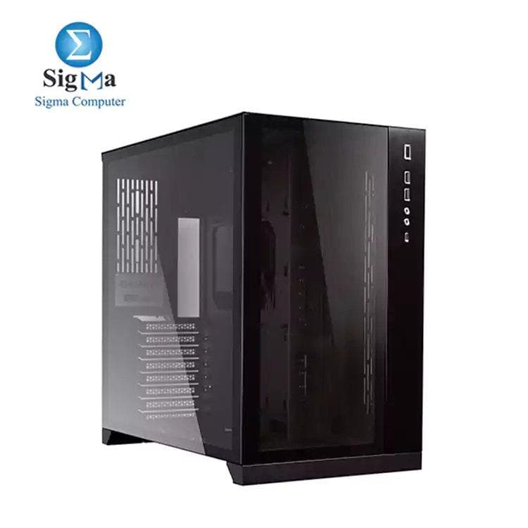 كيسة جيمنج ليان لي PC-O11 Dynamic بيضاء بزجاج مقسى من الأمام والجانب، هيكل ATX Mid Tower - PC-O11DW