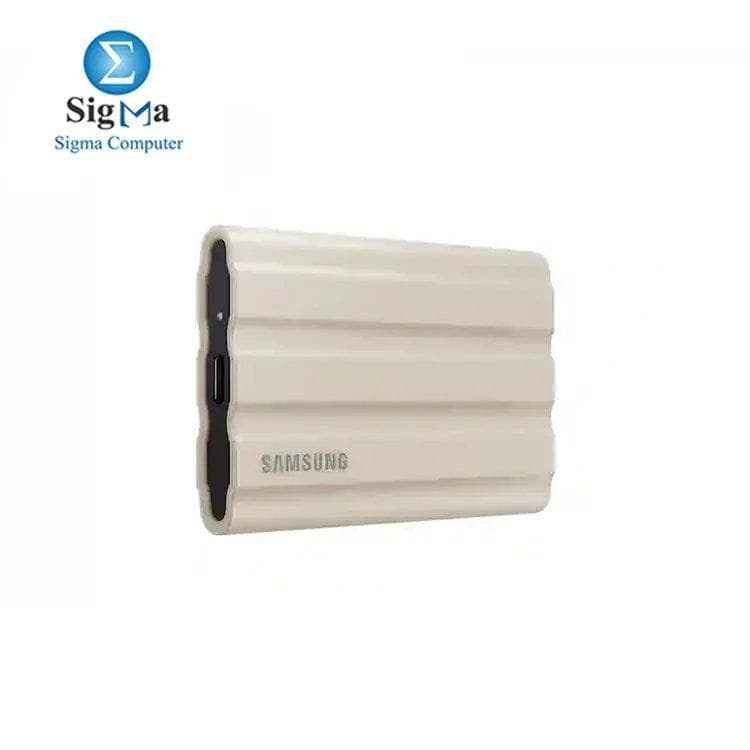 Samsung Portable SSD T7 Shield 1TB (Beige) – USB 3.2 Gen 2, up to 1,050MB/s, IP65 water & dust resistant, 3m drop resistance, AES 256-bit encryption, 98g, 3-year warranty