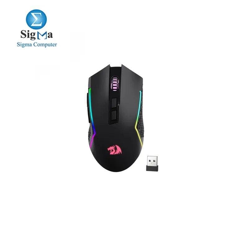 ماوس جيمنج Redragon M693 لاسلكي وبلوتوث بدقة 8000 DPI