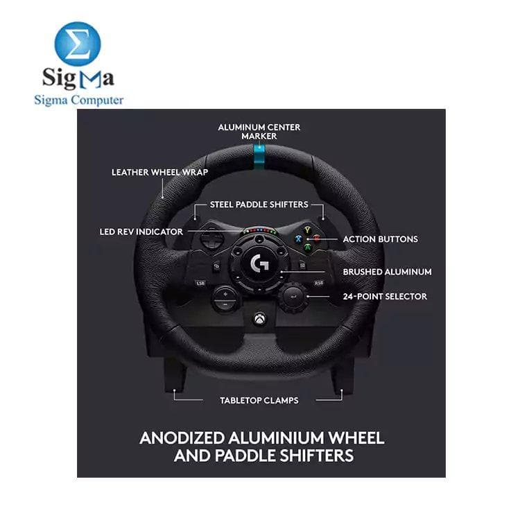 Logitech G923 Racing Wheel and Pedals for Xbox X|S, Xbox One