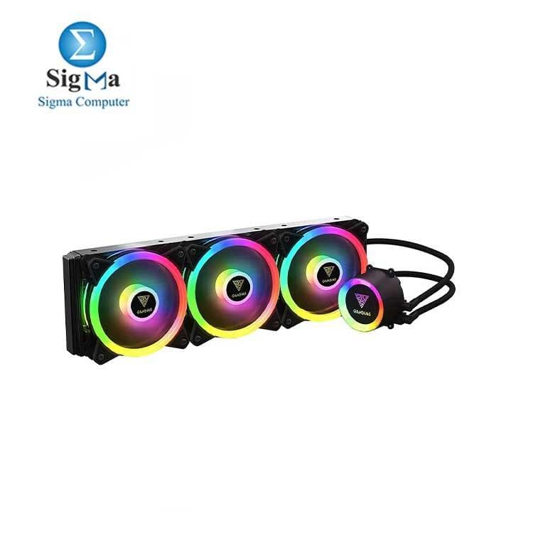مبرد مائي GAMDIAS CHIONE P2-360R RGB مع ريموت كنترول