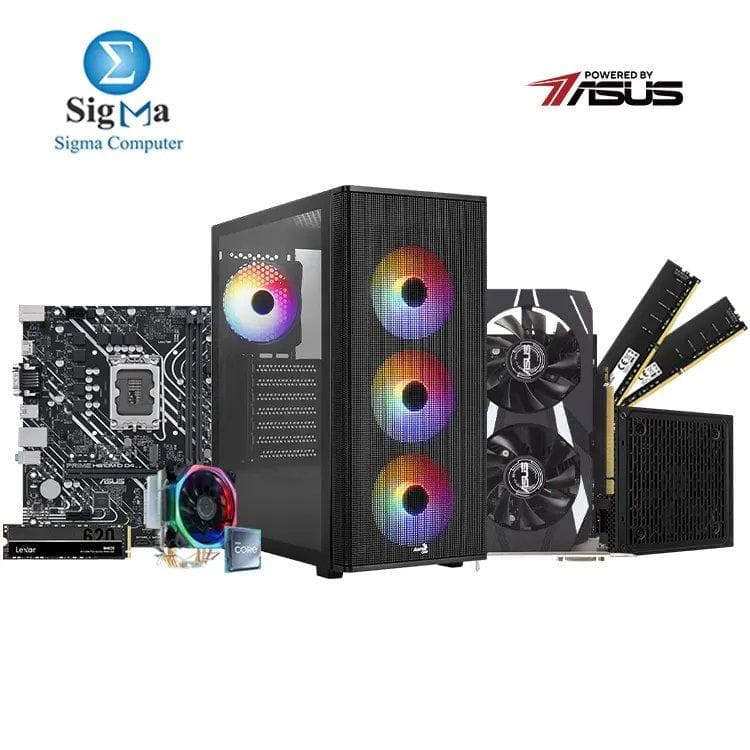 تجميعة Powered By اسوس -01- اسوس H610M-D D4 - انتل Core i3-12100F - Phantom HF-400 RGB - Lexar 2x8GB 3200MHz - اسوس RTX 3050 6GB - Lexar NM620 256GB - Aerocool Designer ARGB And LUX 550W 80+PLUS BRONZE