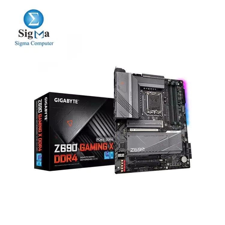 لوحة أم جيجابايت Z690 GAMING X DDR4 (rev. 1.0) تصميم PCIe 5.0, تبريد حراري كامل, 4 x PCIe 4.0 M.2