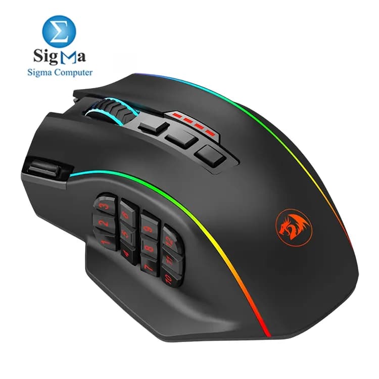 ماوس جيمنج Redragon PERDITION ELITE M901P-KS / M901P-WS لاسلكي/سلكي، 16000 DPI، 20 زر قابل للبرمجة، إضاءة RGB، تصميم مريح