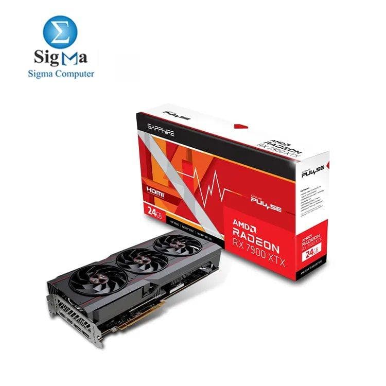 Sapphire Pulse AMD Radeon RX 7900 XTX Gaming Graphics Card with 24GB GDDR6, AMD RDNA 3, Output: 2 x HDMI, 2 x DisplayPort