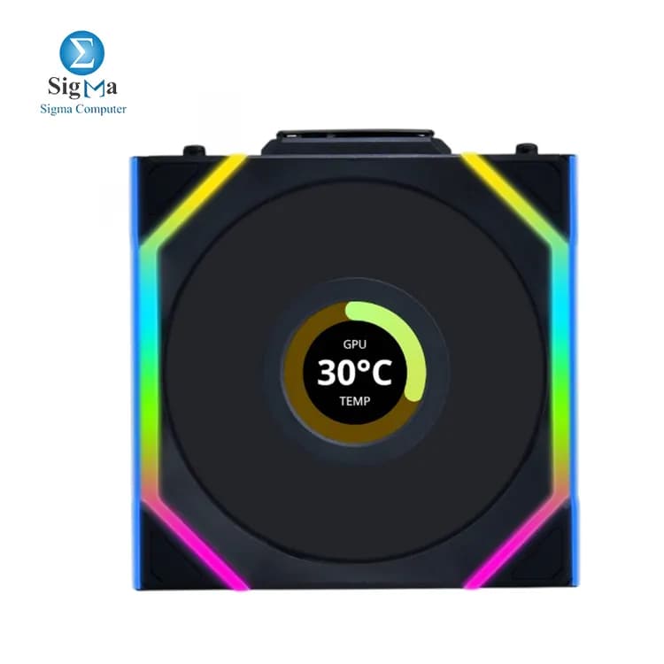 LIAN LI UNI Fan SL Wireless LCD 120 ARGB Black Fan-12SLLCD1W1B BLACK