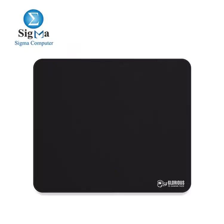 ماوس باد جيمنج جلوريوس Large pro - حواف مخيطة، أسود 330x279x2mm (G-L)