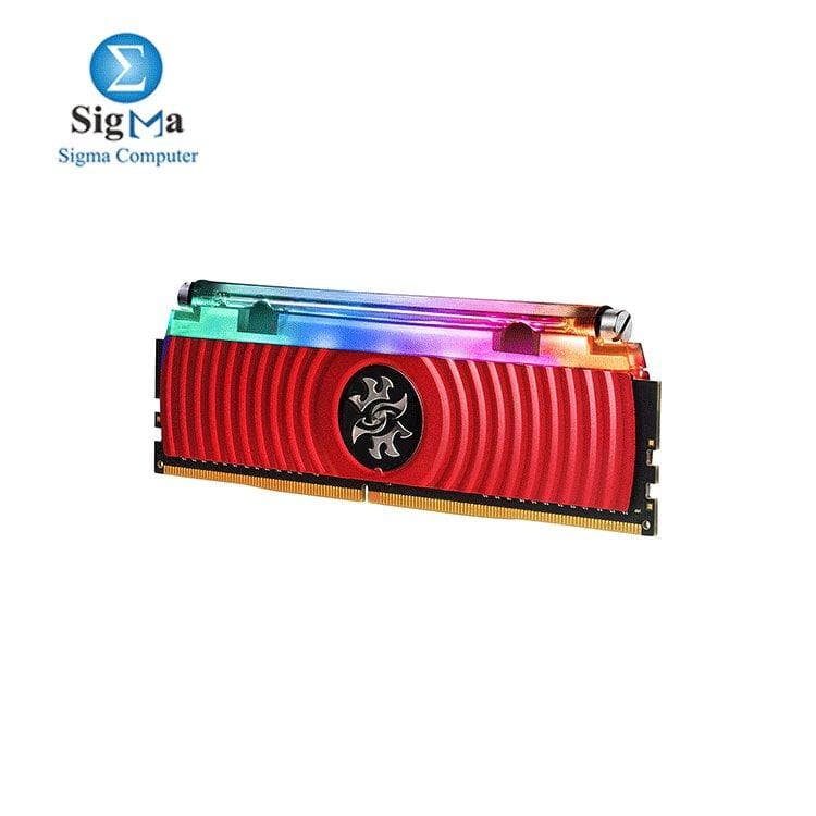 Adata XPG Spectrix D80 RGB 16GB (16GBx1) DDR4 3000MHz Red Edition With Hybrid Liquid-Air Cooling