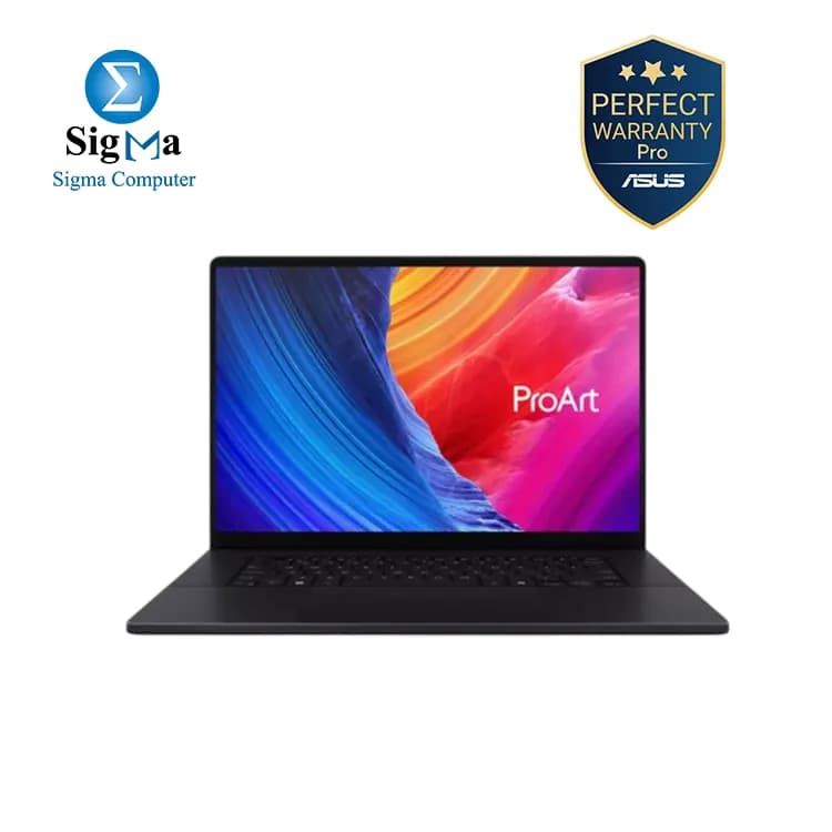 ASUS ProArt P16-H7606WW-SE926W - AMD Ryzen™ AI 9 HX 370 - NVIDIA® GeForce RTX 5080 16GB - 64GB LPDDR5X on board ( 2x32 ) - 2TB M.2 NVMe - 16.0-inch 4K 0.2ms 120Hz 1600nits HDR 100% DCI-P3 - RGB Backlit - Windows 11.