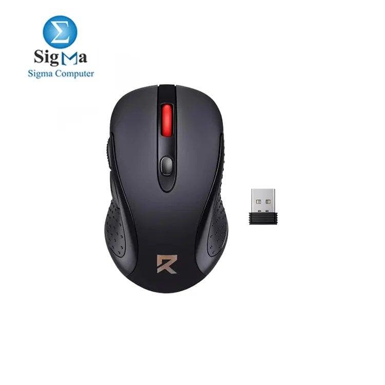 ماوس لاسلكي ريدراجون BM-2638 بدقة 2400 DPI أسود