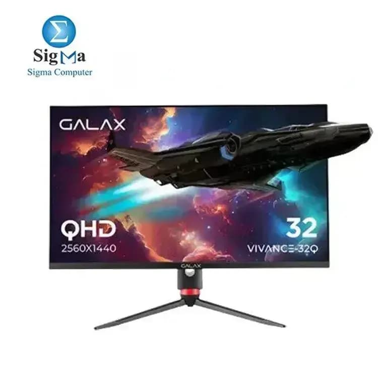 شاشة جيمنج جالكس VIVANCE-32Q (VI-32Q) مقاس 32 بوصة - 2K - IPS - 165Hz - 1ms - G-Sync - HDR 10 - DCI-P3 95% - بدون إطار