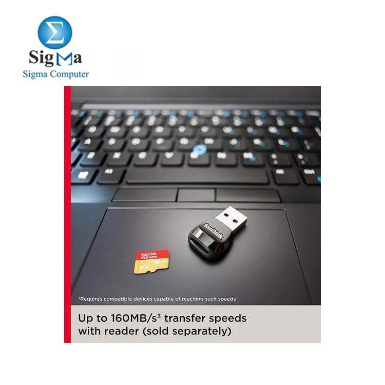 كارت ميموري سانديسك Extreme Micro SDXC سعة 256 جيجابايت SDSQXAV-GN6MN