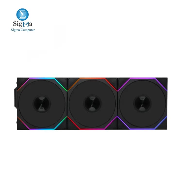 LIAN LI UNI Fan TL Wireless 120MM RGB Reverse Blade Black 3 Fans With Controller Fan-12RTL1W3B BLACK