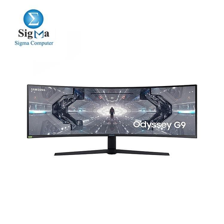 شاشة سامسونج LC49G95TSSMXZN-9G95T Odyssey G9 49 بوصة 4K (5120X1440) VA 240Hz 1ms(MPRT) (sRGB 125%) (Adobe RGB 92%) G-Sync Compatible 1000R HDR1000-HDR10