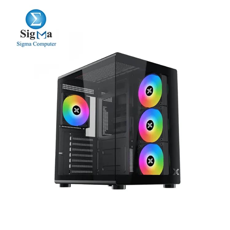 XIGMATEK Aqua Compact Air 4 Fan ARGB PWM Mid Tower Case