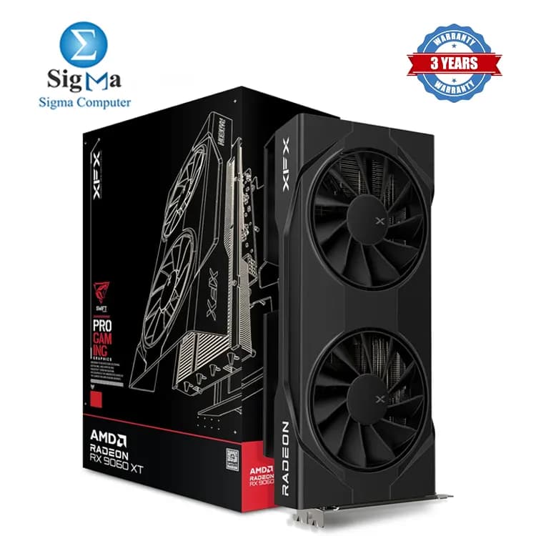 XFX Swift AMD Radeon RX 9060 XT OC Gaming Edition 8GB AMD RDNA 4 2048 SP 8GB GDDR6 128-bit 3320 MHz Boost Dual Fan 2x DP 2.1 1x HDMI 2.1 PCIe 5.0 1x 8-Pin.