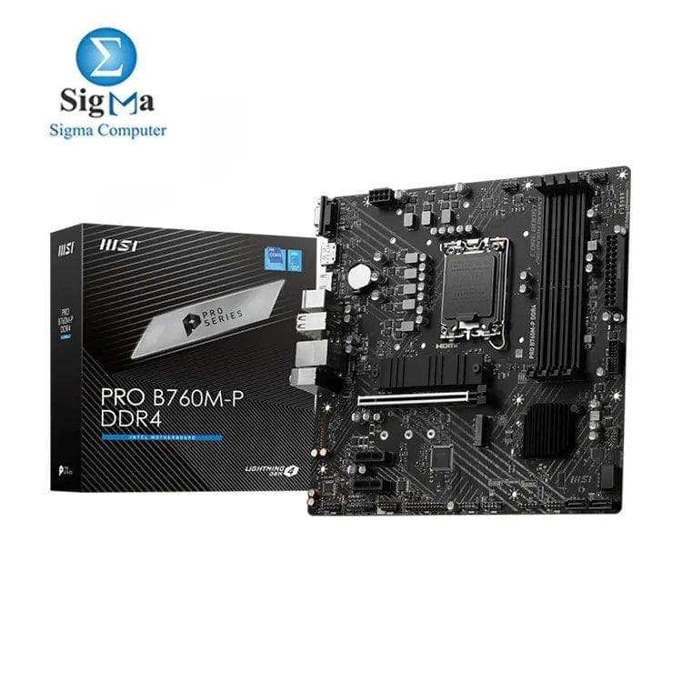 لوحة أم ام اس اي PRO B760M-P DDR4 سوكيت LGA 1700