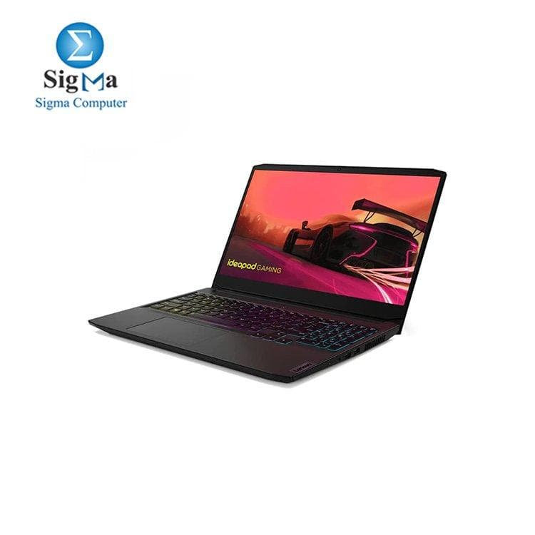 لينوفو IdeaPad Gaming 3 15ACH6 82K200QCAX-معالج اي ام دي Ryzen 7 5800H (8 انوية/16 مسار)-كرت شاشة RTX 3060 6 جيجا 90 وات-رام 16 جيجا DDR4-3200 (2x8)-هارد 512 جيجا SSD M.2-15.6 بوصة