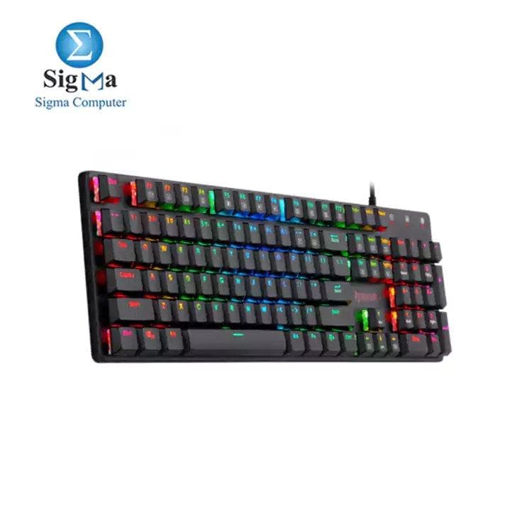 كيبورد جيمنج ميكانيكال Redragon K589 Shrapnel RGB - سويتش أحمر - أسود