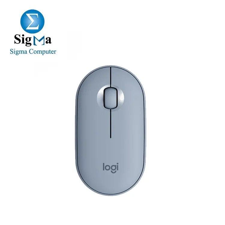 لوجيتك Pebble M350 ماوس لاسلكي أزرق رمادي 910-005719
