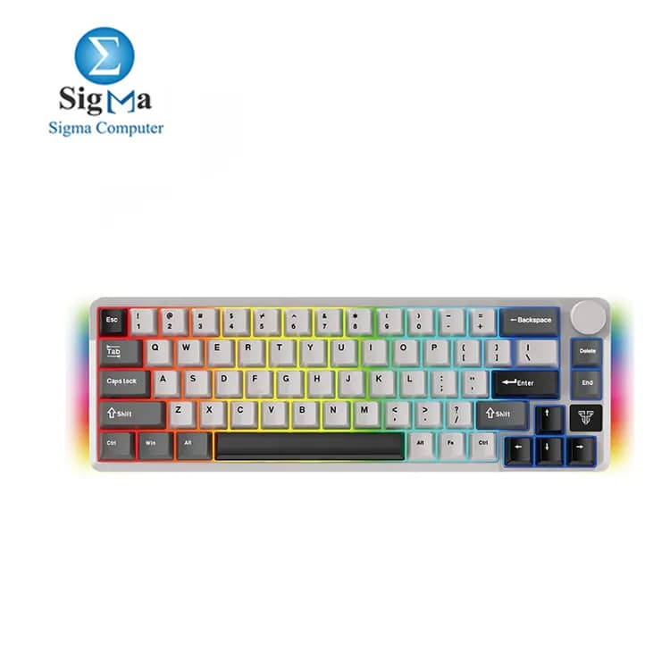 كيبورد ميكانيكي لاسلكي FANTECH ATOM PRO MK919 سويتش أحمر رمادي