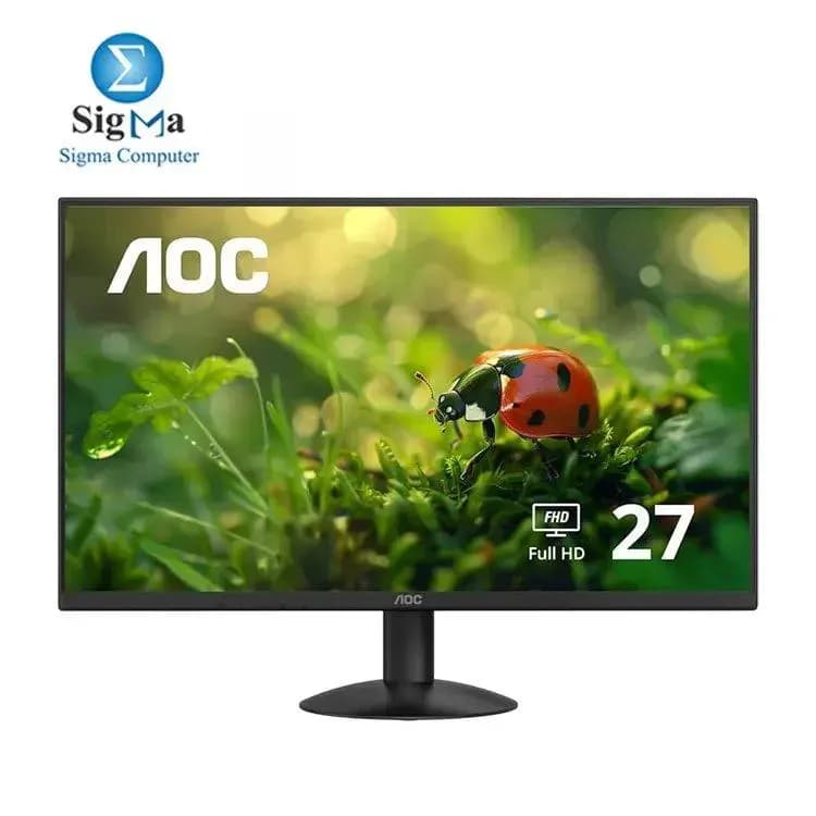 شاشة AOC 27B30H مقاس 27 بوصة FHD IPS 120Hz 1ms MPRT 103 sRGB - لون أسود