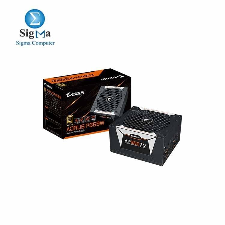 مزود طاقة AORUS P850W، مروحة ذكية 135mm، 80 PLUS Gold، كامل الوحدات