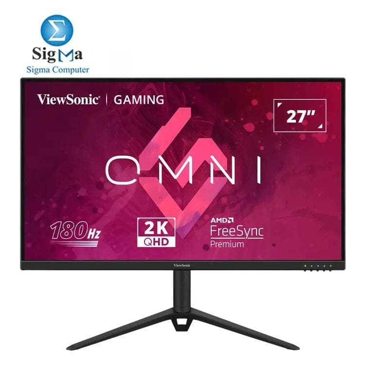 شاشة فيوسونيك VX2728J-2K مقاس 27 بوصة Fast IPS بتردد 180Hz وزمن استجابة 0.5ms مع FreeSync Premium