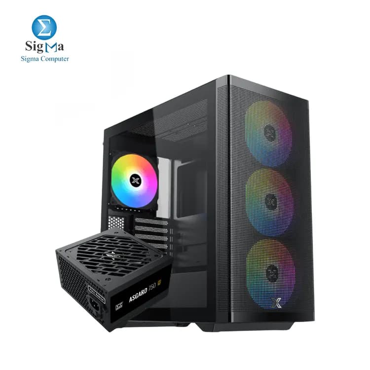 XIGMATEK Osiris 140mm ARGB BTF Super Tower Case & Asgard 750W 80+ Bronze