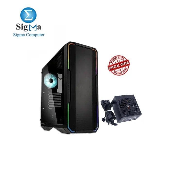 باندل كيسة BitFenix Enso Mesh بواجهة شبكية ومروحتين مع باور 2B PW004 Ecstasy Gaming 650W