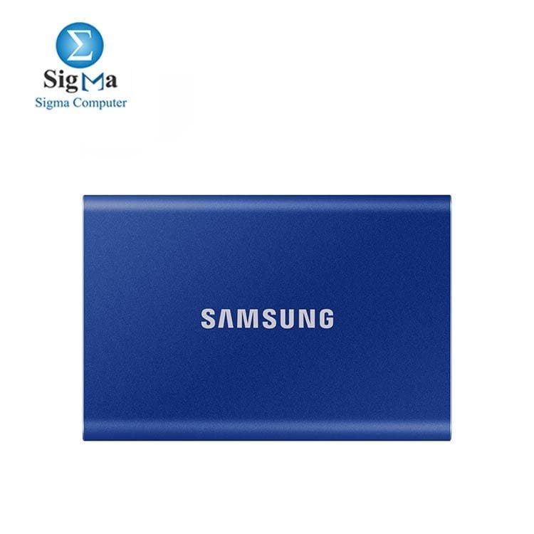 SAMSUNG T7 Portable SSD 2TB -External Solid State Drive1050/1000 MB/s,BLUE