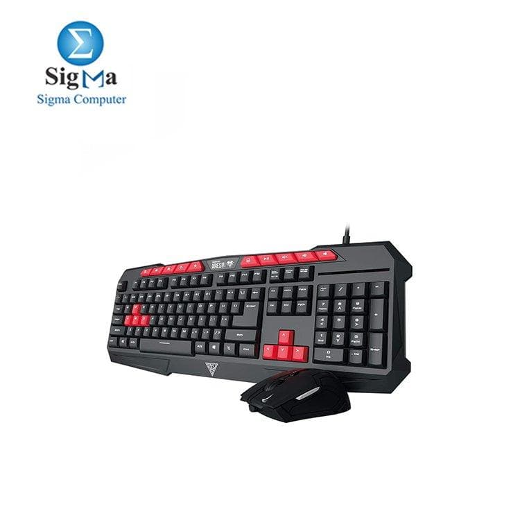 كومبو كيبورد وماوس جيمنج ميمبرين جامدياس Ares-Gkc 100